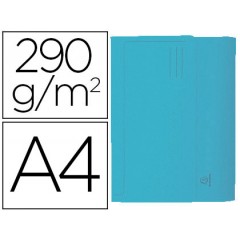 Classificador A4 Cartolina 290gr Bolsa e Aba Fole até 32mm Azul 50 Und