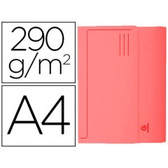 Classificador A4 Cartolina 290gr Bolsa e Aba Fole até 32mm Vermelho 50 Und
