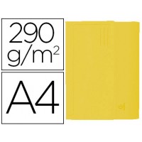 Classificador A4 Cartolina 290gr Bolsa e Aba Fole Amarela 50 Und