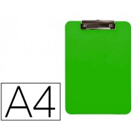 Porta Notas Prancheta Com Mola A4 Plástico Verde Q-Connect