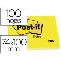 Bloco Notas Adesivo 74mmx100mm Amarelo 100 Folhas Post-It 12 und