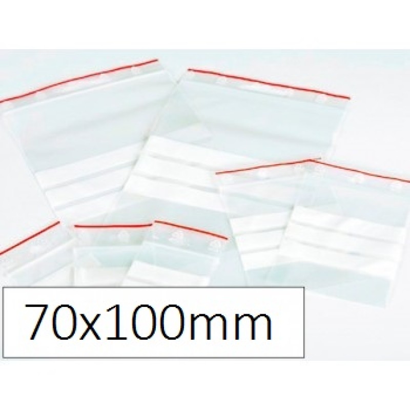 Bolsa Plástica Minigrip com Zona de Escrita 70x100mm 1000 Un.