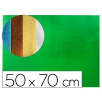 Folha Borracha Eva (esponja) 50X70cm 2mm Metalizada Verde 10 Unidades