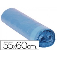 Saco de Lixo Domestico Fecho Fácil 55x60cm Rolo 20 Unidades Azul