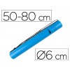Tubo Porta Desenho Extensível de 50cm até 80cm Azul