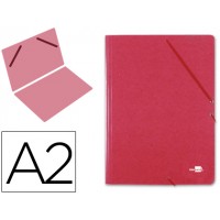Capa A2 Com Elásticos Cartão Compacto Vermelha