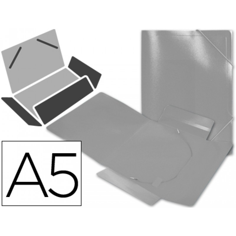 Capa A5 Com Elásticos Plástico PP 400 Microns Translúcido Transparente
