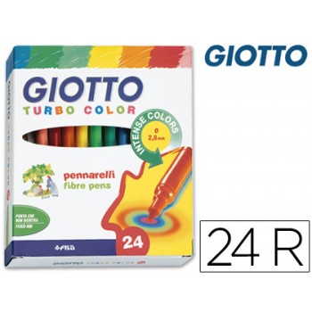 Marcador Giotto Turbo Color Com 24 Unidades