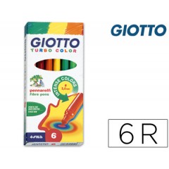 Marcador Giotto Turbo Color Com 6 Unidades