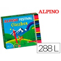 Lápis de Cor Alpino Festival Pack Escolar de 288 Un. 12 Cores Sort.
