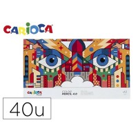 Lápis de Cor Carioca Plus 4.0 Premium 40 Cores Sortidos