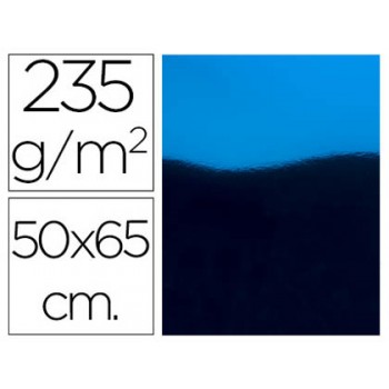 Cartolina Metalizada 50X65cm 235Grs Azul 10 Unidades