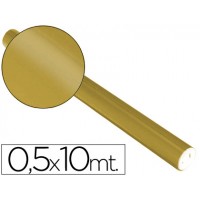 Papel Metalizado Rolo 50cmx10mt 65gr Amarelo Sadipal