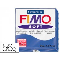 Pasta Modelar Fimo Soft 56gr Azul Brilhante Staedtler