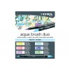 Marcador Aqua Brush Aguarela Ponta Dupla e Pincel Tons Pastel 6 Unid. Lyra