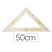 Esquadro para Quadro Plástico Imitação Madeira Hipotenusa 50 cm