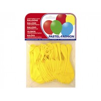 Balões Redondos Pastel Amarelo 20 Unidades