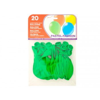 Balões Redondos Pastel Verde Celeste 20 Unidades