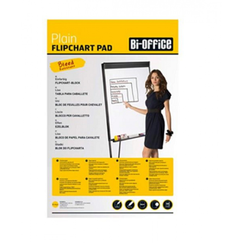 Bloco Para Flipchart 50 Folhas 70gr 650X980mm Bi Office