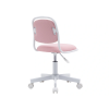 Cadeira para Secretaria Infantil Base e Rodas Nylon Tecido Rosa Q-Connect
