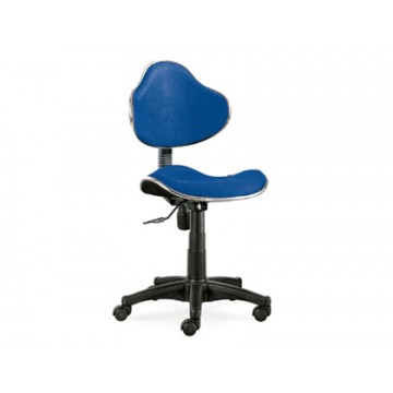 Cadeira de Escritório Giratória Encosto Médio Regulável Azul Q-Connect