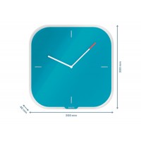 Relógio de Parede em Vidro Leitz Cosy Azul