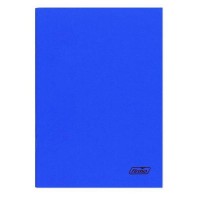 Caderno A4 60 Folhas Agrafado  Xadrez Azul Spring  