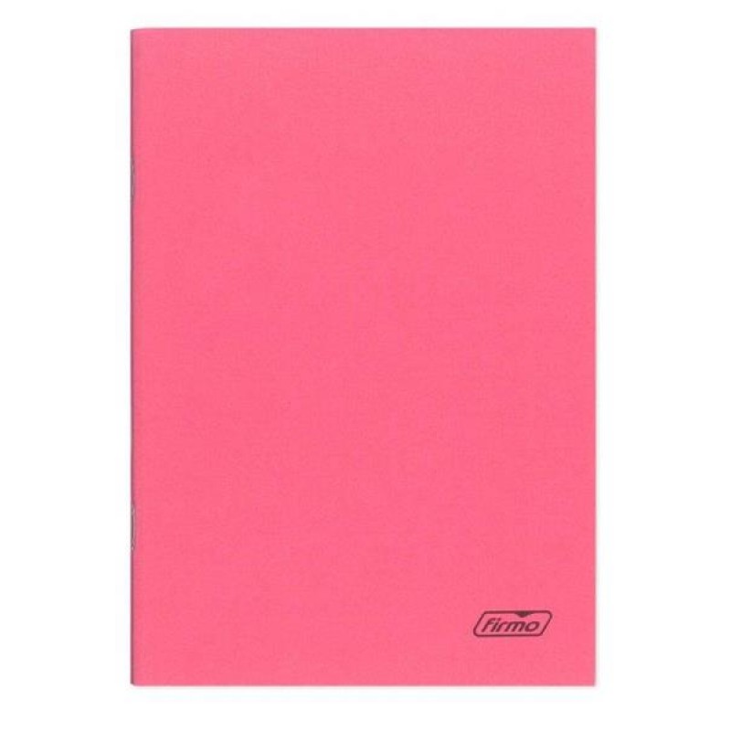 Caderno A4 60 Folhas Agrafado Pautado Rosa Spring  