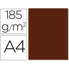 Cartolina A4 185Grs Chocolate 50 Unidades