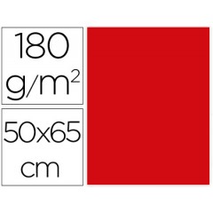 Cartolina 50X65cm 180Grs Vermelho Natal 25 Unidades
