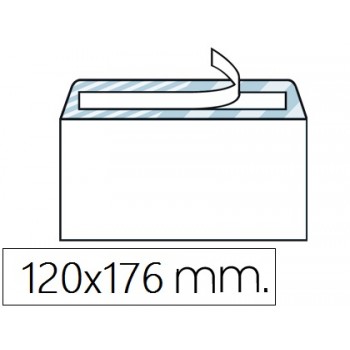 Envelope 120x176mm Branco Tira de Silicone 500 Unidades