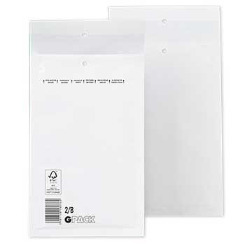 Envelope Almofadado 120x215mm Branco 200 Unidades