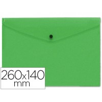 Envelope Plástico 260x140mm com Mola Verde 12 Unidades