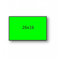 Etiquetas de Rolo 26x16mm Com 950 Verde Fluorescente
