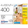 Etiquetas A4 Avery para Lombada Adesivas Permanente 192x61mm 100 Folhas