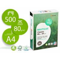 Papel Cópia 80grs A4 Reciclado Branco natural Nautilus - 1 resma