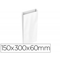 Envelope Celulose Branco com Fole S 150x300x60mm 25 Unid.