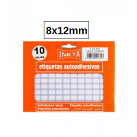 Etiquetas Adesivas 8x12mm Ineta (10 Folhas)