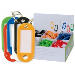 Porta Chaves com Etiqueta Plástico 100 Cores Sortidas 