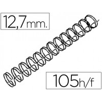 Espiral Metálica Passo 3:1 12,7 mm Preta 100 unidades