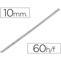 Espiral Metálica de Encadernação Passo 5:1 10 mm Preta 200 unidades 