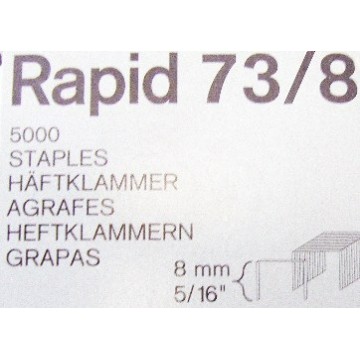 Agrafos 73/8mm Caixa com 5000 Rapid Para Agrafador HD31
