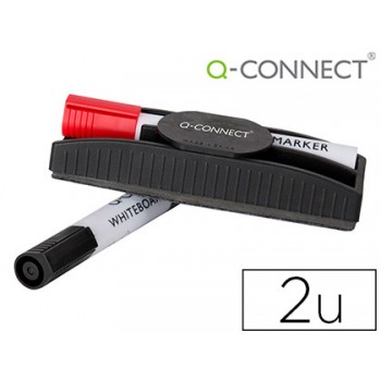 Apagador Para Quadro Branco Magnético Com 2 marcadores Q-Connect