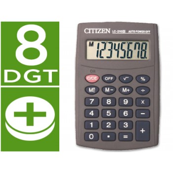 Calculadora de Bolso Citizen LC-210 N 8 Dígitos