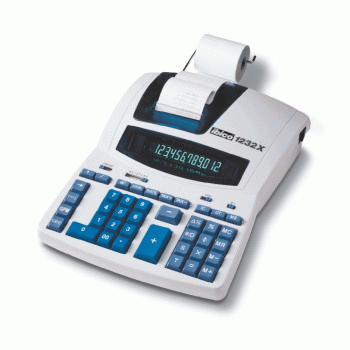 Calculadora Com Rolo Ibico 1232X Visor 12 Dígitos Impressão a Cores 