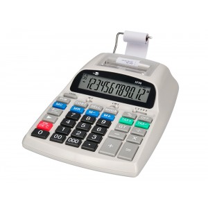 Calculadora Com Rolo XF38 Bicolor Branca 12 dígitos