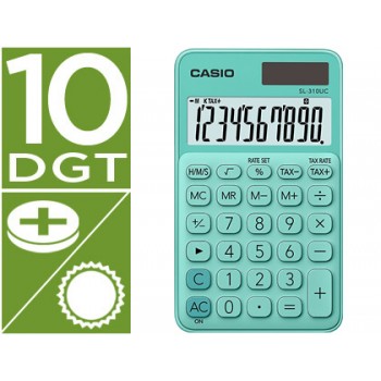 Calculadora de Bolso Casio SL-310UC-GN 10 Dígitos Verde