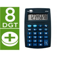 Calculadora de Bolso XF02 8 Dígitos Pilhas Azul 99x64x9mm