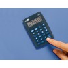Calculadora de Bolso XF02 8 Dígitos Pilhas Azul 99x64x9mm