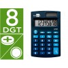 Calculadora de Bolso XF06 8 Dígitos Solar e Pilhas Azul 98x62x8mm